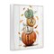 Stupell Industries Falling Leaves & Pumpkin Stack Framed Giclee Design by Elizabeth Tyndall